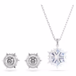 Magic set Snowflake, Blue, Rhodium plated - Image 3