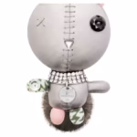 Mathilde bag charm Rabbit, Grey, Stainless steel - Image 4