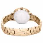 Matrix 3-link watch Swiss Made, Metal bracelet, Gold tone, Champagne gold-tone finish - Image 5