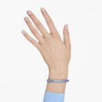 Matrix bangle, Baguette cut, Octagon shape, Blue, Ruthenium plated - Image 2