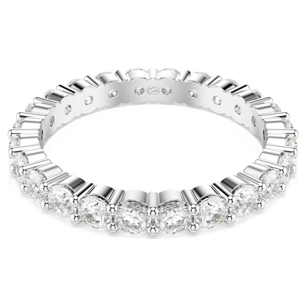 matrix-vittore-ring-round-cut-white-silver-tone-finish-swarovski-5705601 Matrix Vittore ring, Round cut, White, Silver-tone finish - Image 1