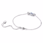 Mesmera bracelet Mixed cuts, Blue, Rhodium plated - Image 5
