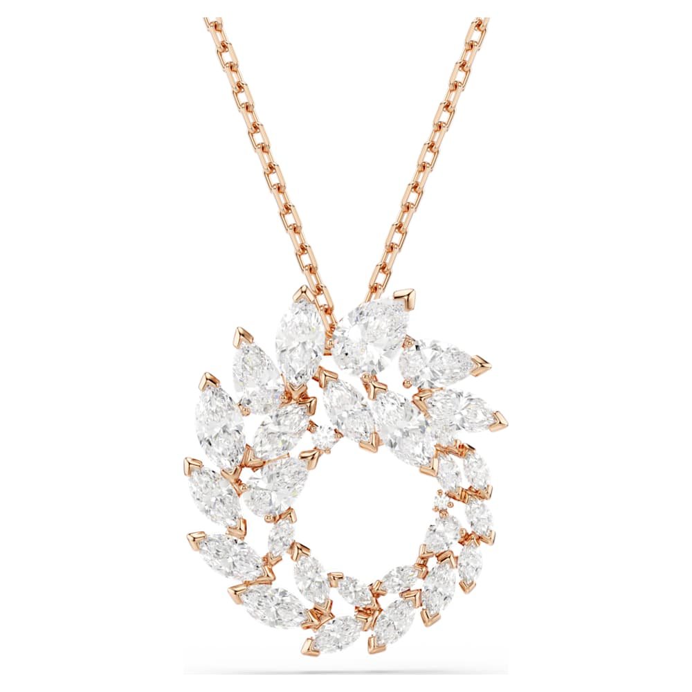 mesmera-pendant-marquise-cut-white-18k-rose-gold-finish-swarovski-5764188 Mesmera pendant, Marquise cut, White, 18K rose gold finish - Image 1