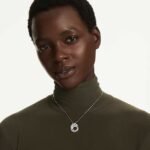 Mesmera pendant, Marquise cut, White, Rhodium plated - Image 2