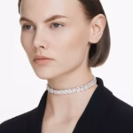 Millenia choker Octagon cut, White, Rhodium plated - Image 7