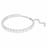 Millenia choker Octagon cut, White, Rhodium plated - Image 3