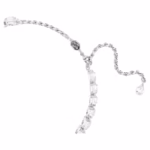 Millenia choker Octagon cut, White, Rhodium plated - Image 4