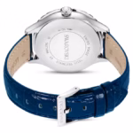 Octea moon watch Swiss Made, Moon, Leather strap, Blue, Stainless steel - Image 3