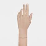 Only bracelet, Round cut, Purple, 18K gold finish - Image 2