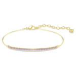 Only bracelet, Round cut, Purple, 18K gold finish