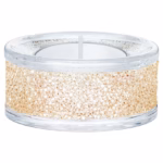Shimmer tea light holder Gold tone