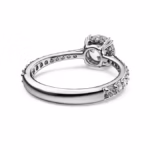 Stilla cocktail ring Round cut, Pavé, White, Silver-tone finish - Image 5