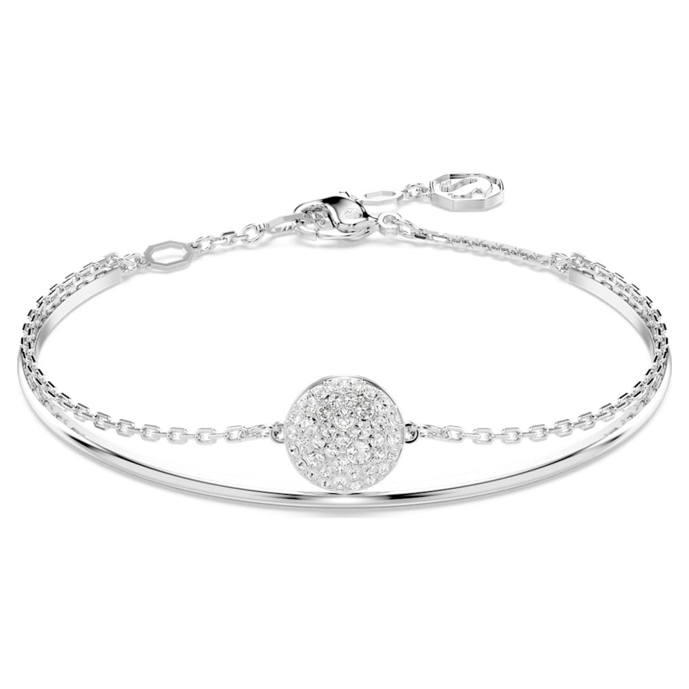 sublima-bangle-white-rhodium-plated-swarovski-5683447 Sublima bangle, White, Rhodium plated - Image 1