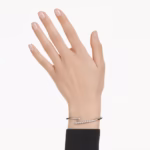 Sublima bangle White, Ruthenium plated - Image 2