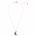 Sublima pendant Crystal pearl, Moon, Multicoloured, 18K rose gold finish - Image 3
