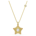 Sublima pendant, Round cut, Star, Multicoloured, 18K gold finish