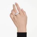 Sublima ring, White, Rhodium plated - Image 2