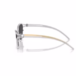Sunglasses Cat-Eye shape, SK7025, Silver Tone - Image 3