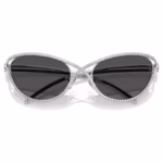 Sunglasses Cat-Eye shape, SK7025, Silver Tone