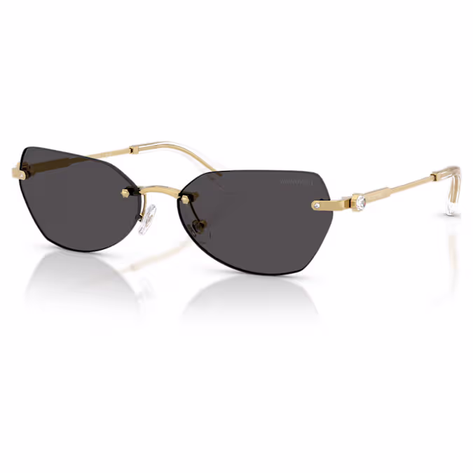 Sunglasses Pillow shape, SK7038, Gold tone