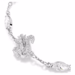 Swan bracelet Mixed cuts, Swan, White, Rhodium plated - Image 3