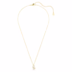 Swan pendant Mixed cuts, Swan, White, 18K gold finish - Image 3
