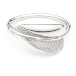 Swarovski Classica bangle, Statement, Round cut, White, Sterling silver