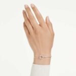 Symbolica bracelet, Pavé, Horseshoe, White, Rhodium plated - Image 2