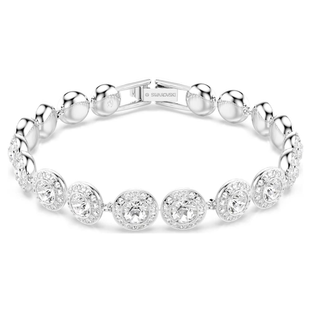una-angelic-bracelet-round-cut-white-rhodium-plated-swarovski-5682279 Una Angelic bracelet, Round cut, White, Rhodium plated - Image 1