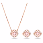 Una set Mixed cuts, Clover, Pink, 18K rose gold finish - Image 7