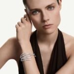Vienna bangle, Mixed cuts, White, Rhodium plated - Image 2