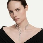 Vienna necklace, Mixed cuts, White, Rhodium plated - Image 2