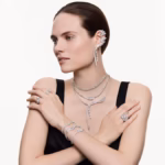 Vienna ring Mixed cuts, Swan, White, Rhodium plated - Image 6