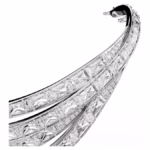 Vienna tiara Mixed cuts, Swan, Rhodium plated - Image 4