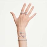 Ariana Grande x Swarovski bracelet Mixed cuts, Multicoloured, Rhodium plated - Image 6