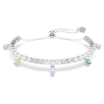 Ariana Grande x Swarovski bracelet Mixed cuts, Multicoloured, Rhodium plated