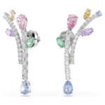 Ariana Grande x Swarovski drop earrings Mixed cuts, Multicoloured, Rhodium plated - Image 8