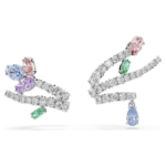 Ariana Grande x Swarovski ear cuffs Mixed cuts, Multicoloured, Rhodium plated - Image 7