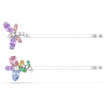 Ariana Grande x Swarovski hair pin Mixed cuts, Dragonfly, flower, Multicoloured, Rhodium plated