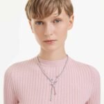 Ariana Grande x Swarovski necklace Mixed cuts, Dragonfly, Multicoloured, Rhodium plated - Image 2