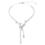 Ariana Grande x Swarovski necklace Mixed cuts, Dragonfly, Multicoloured, Rhodium plated