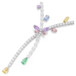 Ariana Grande x Swarovski necklace Mixed cuts, Dragonfly, Multicoloured, Rhodium plated - Image 3