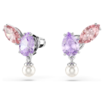 Ariana Grande x Swarovski set Mixed cuts, Multicoloured, Rhodium plated - Image 6