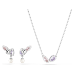 Ariana Grande x Swarovski set Mixed cuts, Multicoloured, Rhodium plated - Image 7