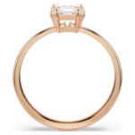 Attract ring Square cut, White, 18K rose gold finish - Image 5
