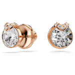 Bella V set Round cut, White, 18K rose gold finish - Image 6