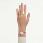 Cocktail round watch Round cut, Metal bracelet, Gold tone, Gold-tone finish - Image 2