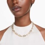 Constella necklace White, 18K gold finish - Image 2