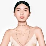 Constella necklace White, 18K gold finish - Image 7
