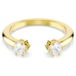 Constella ring Set (2), Round cut, White, 18K gold finish - Image 7